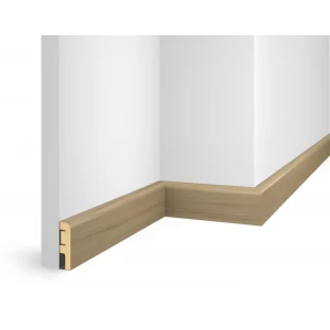 Плинтус 60x16x2400 мм, дуб Беленый, иск. шпон, EP02