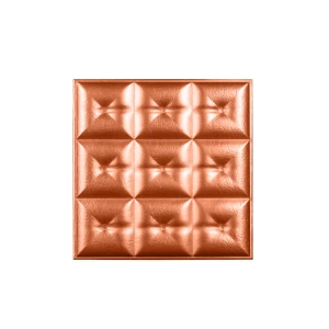 Мягкая стеновая панель из экокожи Boss 400х400 мм - Bronze