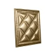 Мягкая стеновая панель  из экокожи Classic 400х400 мм - Champagne