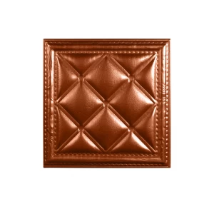 Мягкая стеновая панель  из экокожи Classic 400х400 мм - Bronze