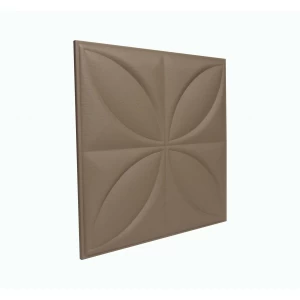 Мягкая стеновая панель Four Seasons 400х400 мм - Coffee