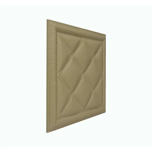 Мягкая стеновая панель из экокожи Classic 400х400 мм - Brandy