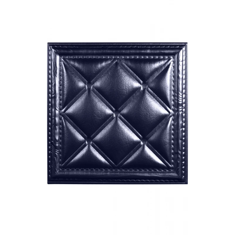 Мягкая стеновая панель  из экокожи Classic 400х400 мм - Navy