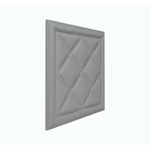 Мягкая стеновая панель из экокожи Classic 400х400 мм - Gray
