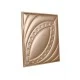 Мягкая стеновая панель из экокожи Petal 400х400 мм - Gold