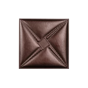 Мягкая стеновая панель из экокожи Stella - Nut