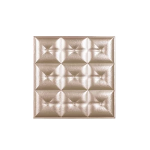 Мягкая стеновая панель из экокожи Boss 400х400 мм - Apricot