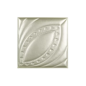 Мягкая стеновая панель из экокожи Petal 400х400 мм - Grass