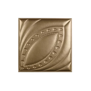 Мягкая стеновая панель из экокожи Petal 400х400 мм - Champagne