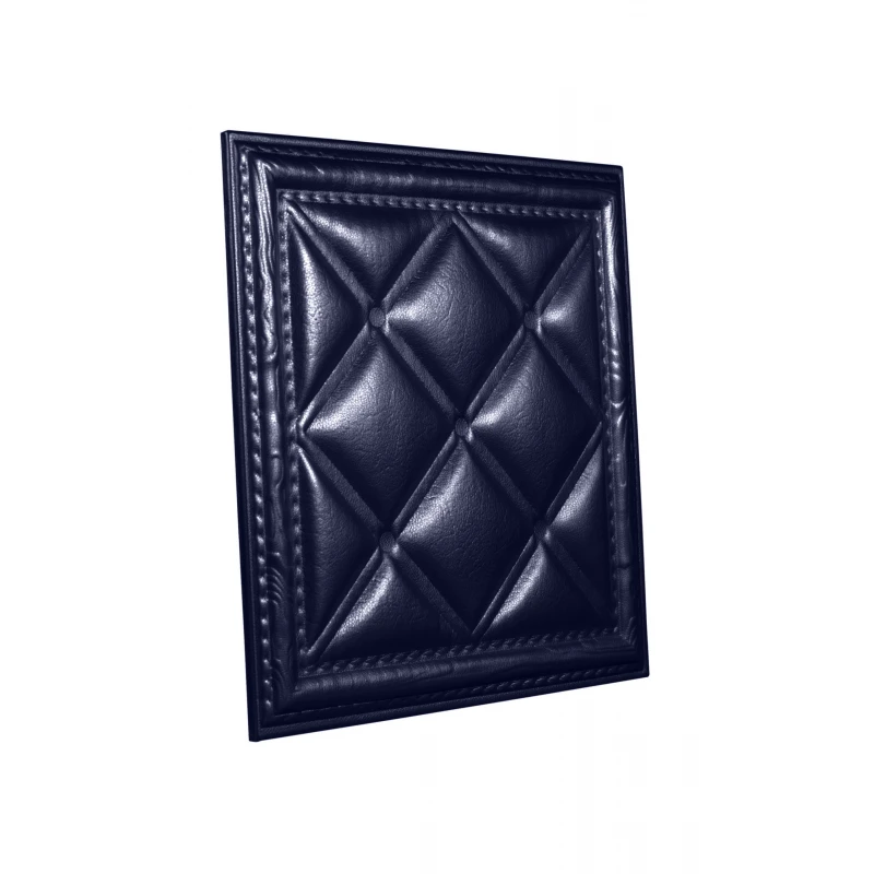 Мягкая стеновая панель  из экокожи Classic 400х400 мм - Navy