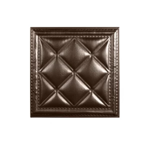 Мягкая стеновая панель  из экокожи Classic 400х400 мм - Nut