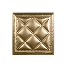 Мягкая стеновая панель  из экокожи Classic 400х400 мм - Champagne