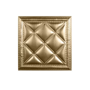 Мягкая стеновая панель  из экокожи Classic 400х400 мм - Champagne