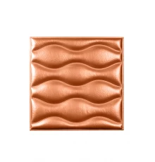 Мягкая стеновая панель из экокожи Wave - Bronze