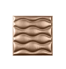 Мягкая стеновая панель из экокожи Wave - Champagne