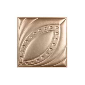 Мягкая стеновая панель из экокожи Petal 400х400 мм - Gold