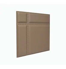 Мягкая стеновая панель Strong 400х400 мм - Coffee