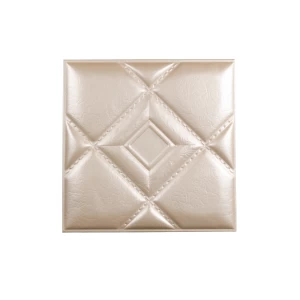 Мягкая стеновая панель из экокожи Luck - Apricot