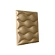 Мягкая стеновая панель из экокожи Wave - Gold