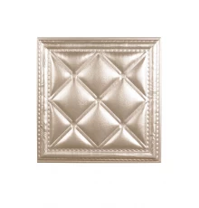 Мягкая стеновая панель  из экокожи Classic 400х400 мм - Apricot