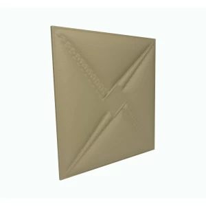 Мягкая стеновая панель из экокожи Stella 400х400 мм - Brandy