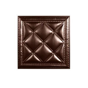 Мягкая стеновая панель  из экокожи Classic 400х400 мм - Burbon