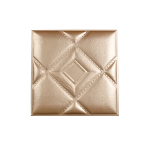 Мягкая стеновая панель из экокожи Luck - Gold