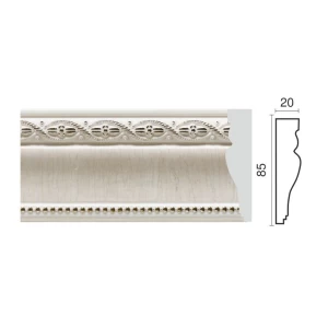 Молдинг средний 152-7 беж с серебром