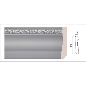 Плинтус напольный хай-тек153-42S