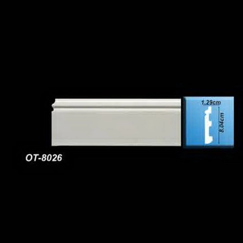 OT-8026 Белый напольный плинтус