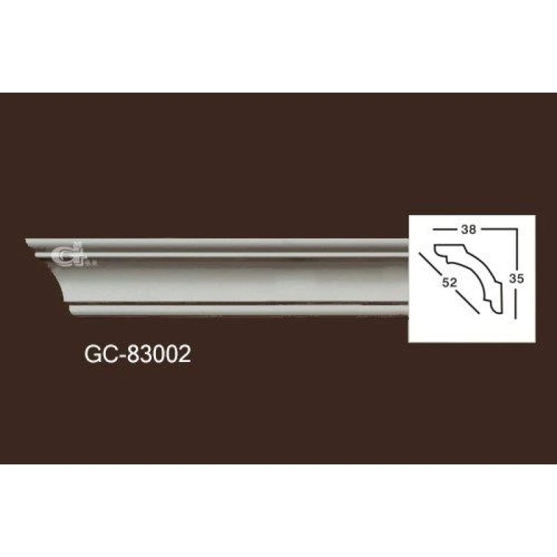 Карниз из полиуретана гладкий 83002