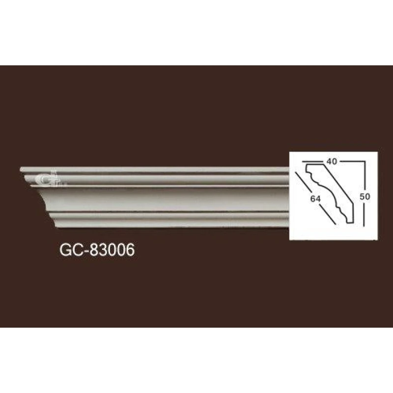 Карниз из полиуретана гладкий 83006