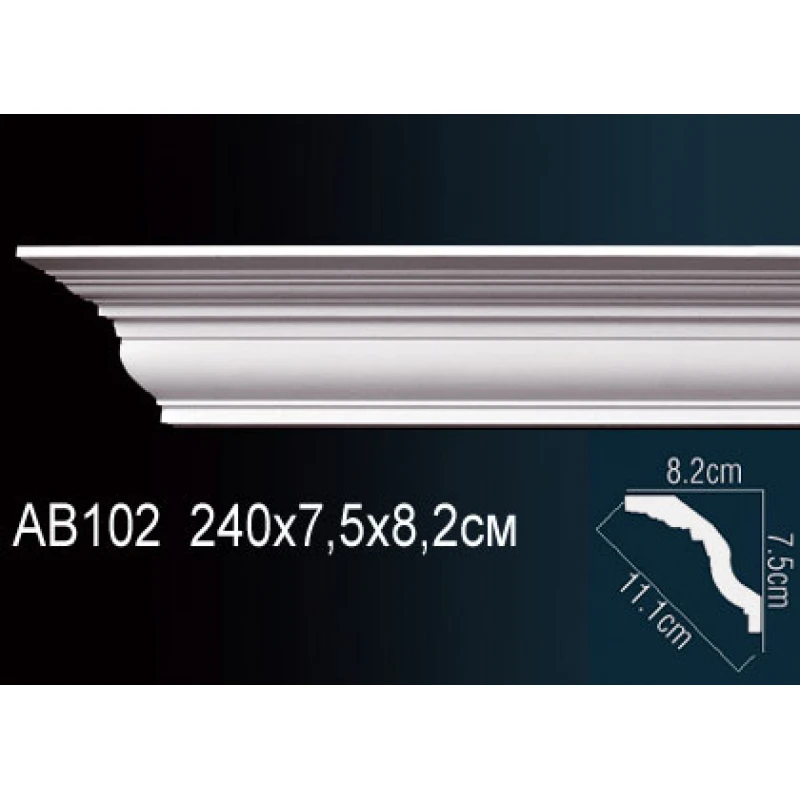 Карниз потолочный гладкий AB102