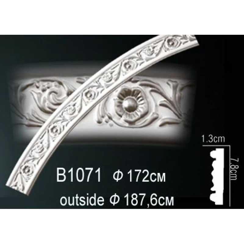 Молдинг круговой (бордюр)B1071