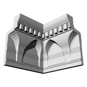 Уголки к потолочному плинтусу GP17