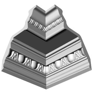 Уголки к потолочному плинтусу GP2