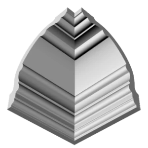 Уголки к потолочному плинтусу GP20