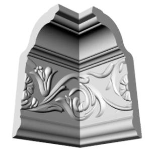 Уголки к потолочному плинтусу GP4