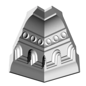 Уголки к потолочному плинтусу GP8