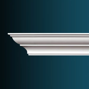 Плинтус потолочный без орнамента Гибкий AB117F