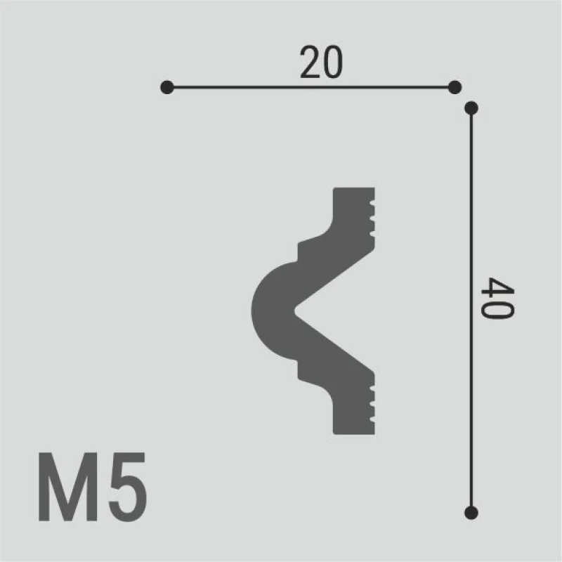 Молдинг XPS POLYMER М 5 40/20