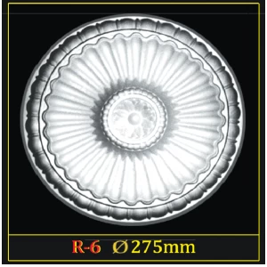 Розетка потолочная из полистирола R6