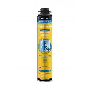 Клей-пена EXPRESS FIX для откосов и подоконников 750/1000 мл всесезонная