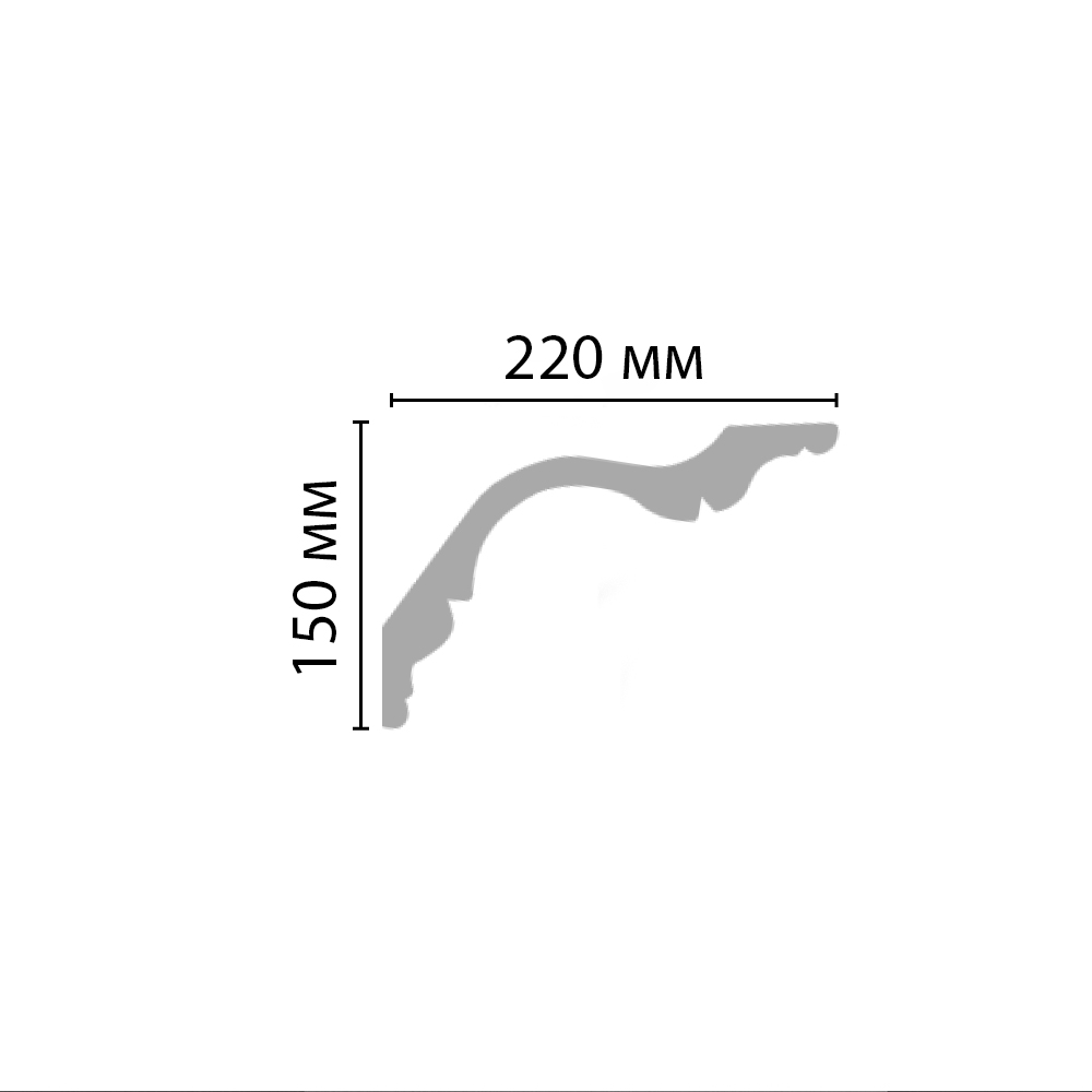Карниз потолочный 150 мм