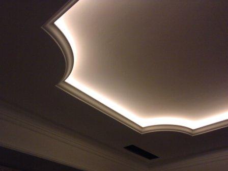 Как сделать подсветку на потолок